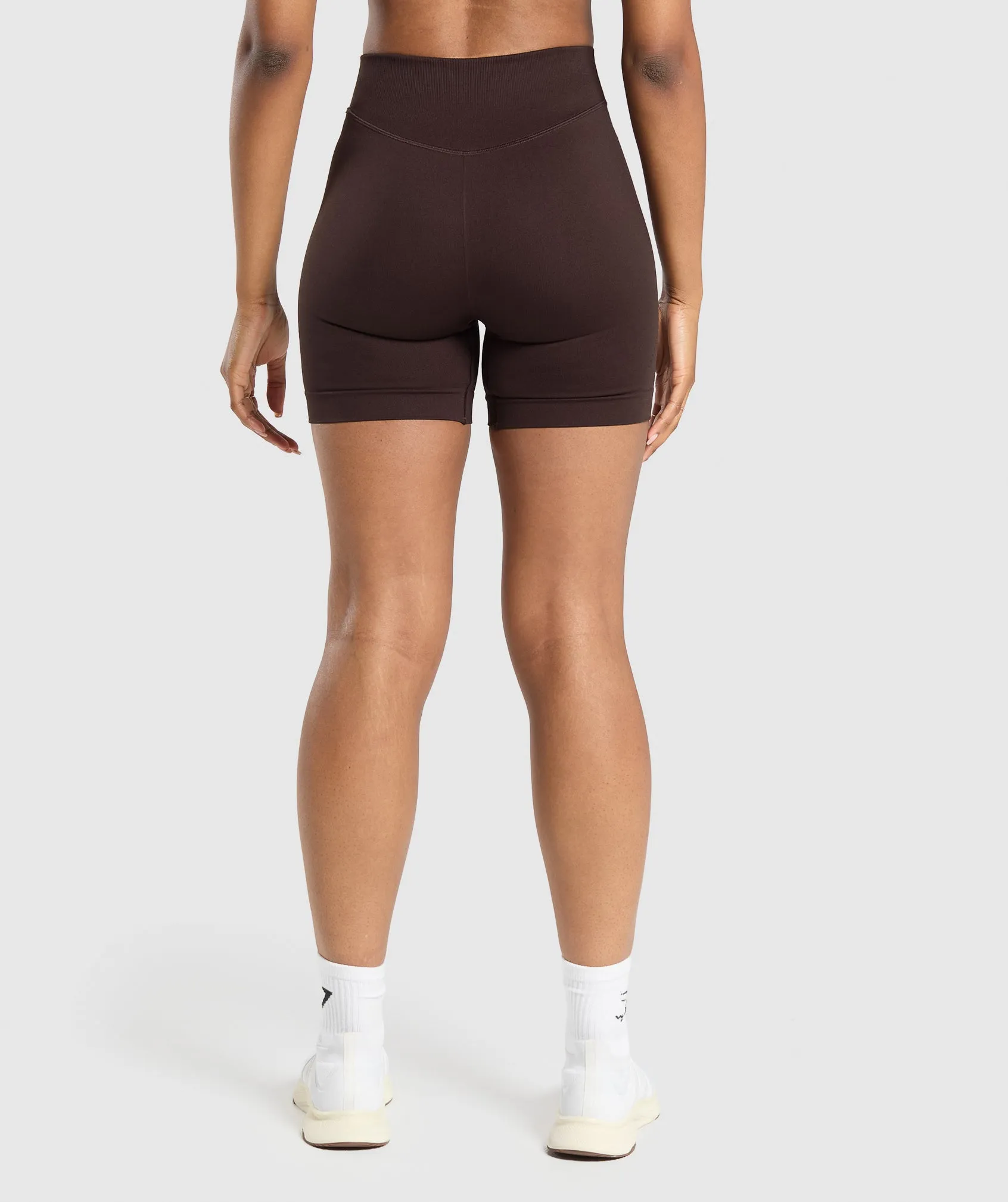 Gymshark Sweat Seamless Shorts - Heritage Brown sold by Gymshark product image thumbnail 2
