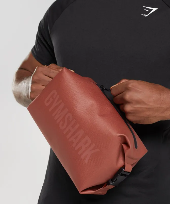 Gymshark X-Series Toiletry Bag - Persimmon Red sold by Gymshark