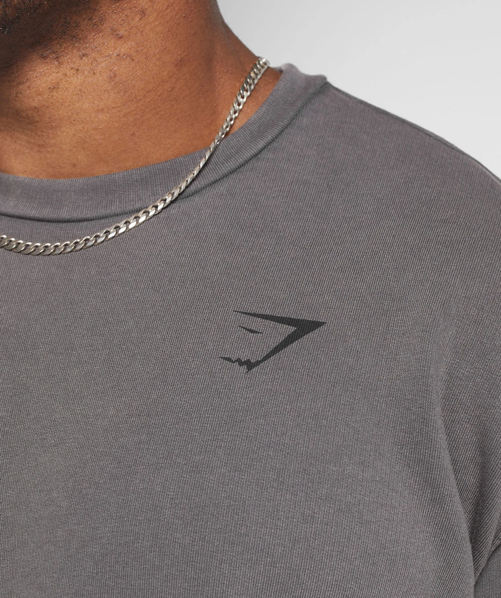 Gymshark Power Washed Short Sleeve Crew - Onyx Grey sold by Gymshark product image thumbnail 5