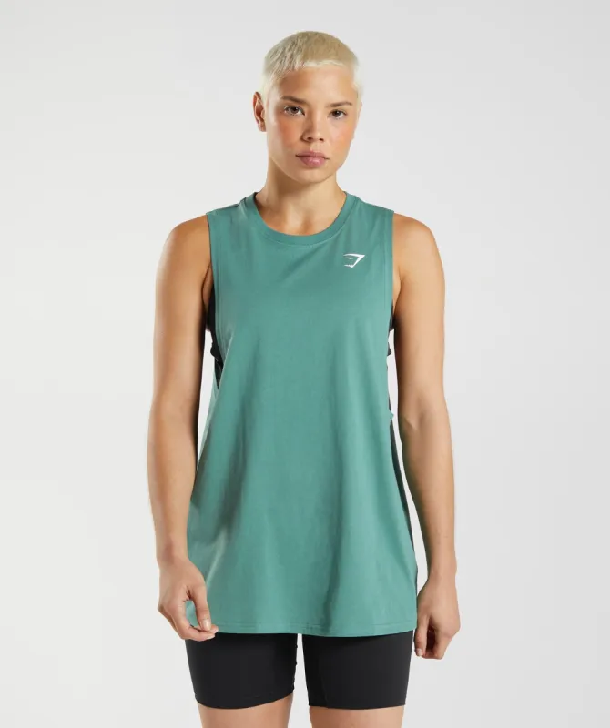 Gymshark Training Drop Arm Tank - Hoya Green sold by Gymshark