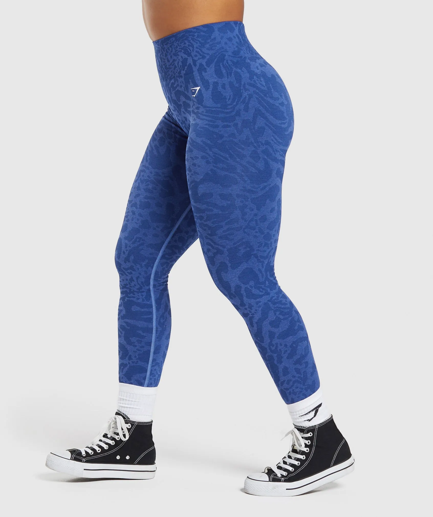 Gymshark Adapt Safari Seamless Leggings - Wave Blue/Iris Blue sold by Gymshark product image thumbnail 3