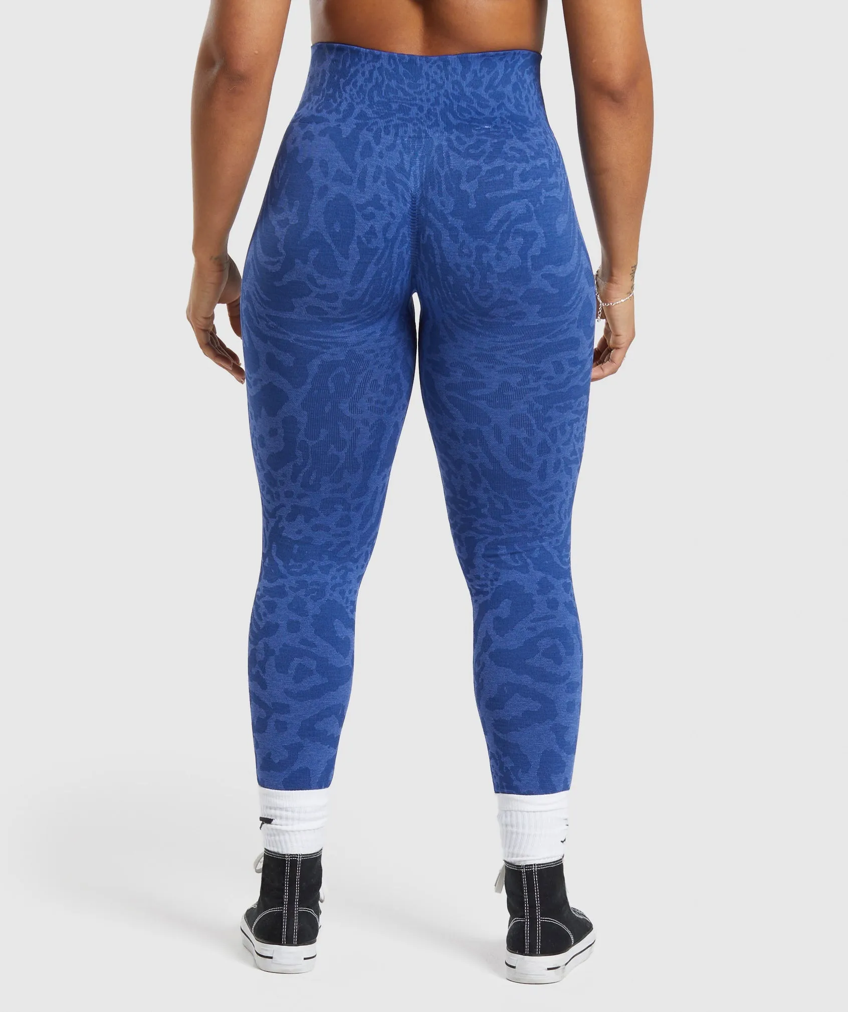 Gymshark Adapt Safari Seamless Leggings - Wave Blue/Iris Blue sold by Gymshark product image thumbnail 2