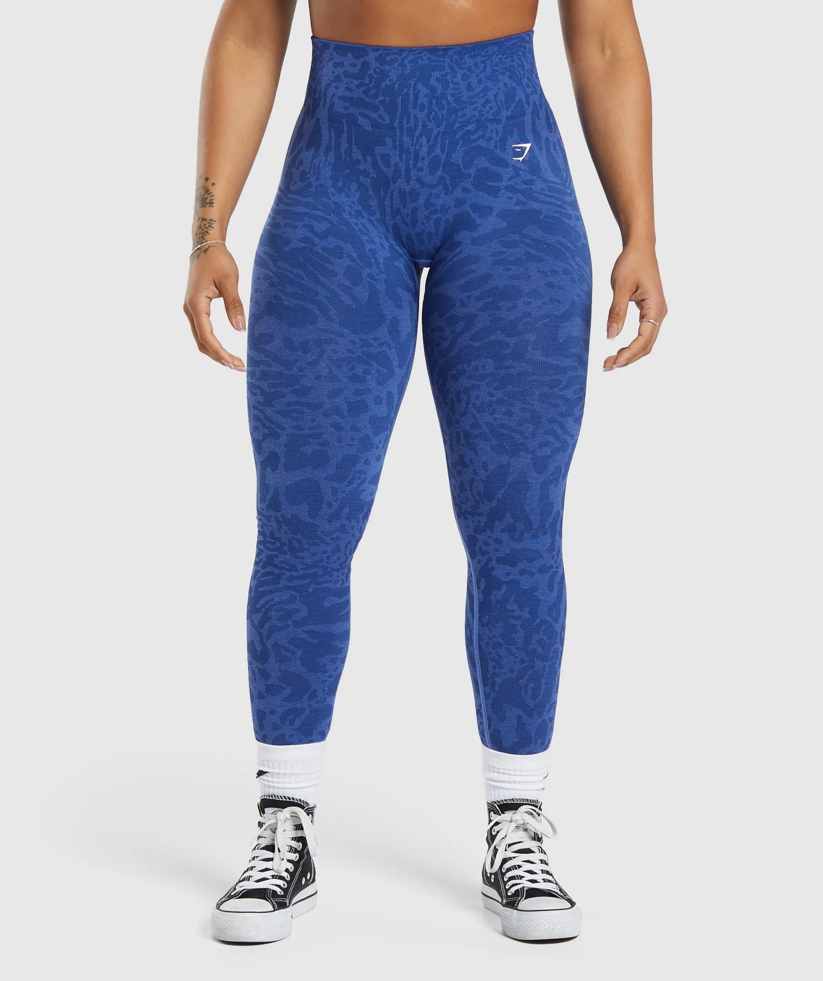 Gymshark Adapt Safari Seamless Leggings - Wave Blue/Iris Blue sold by Gymshark