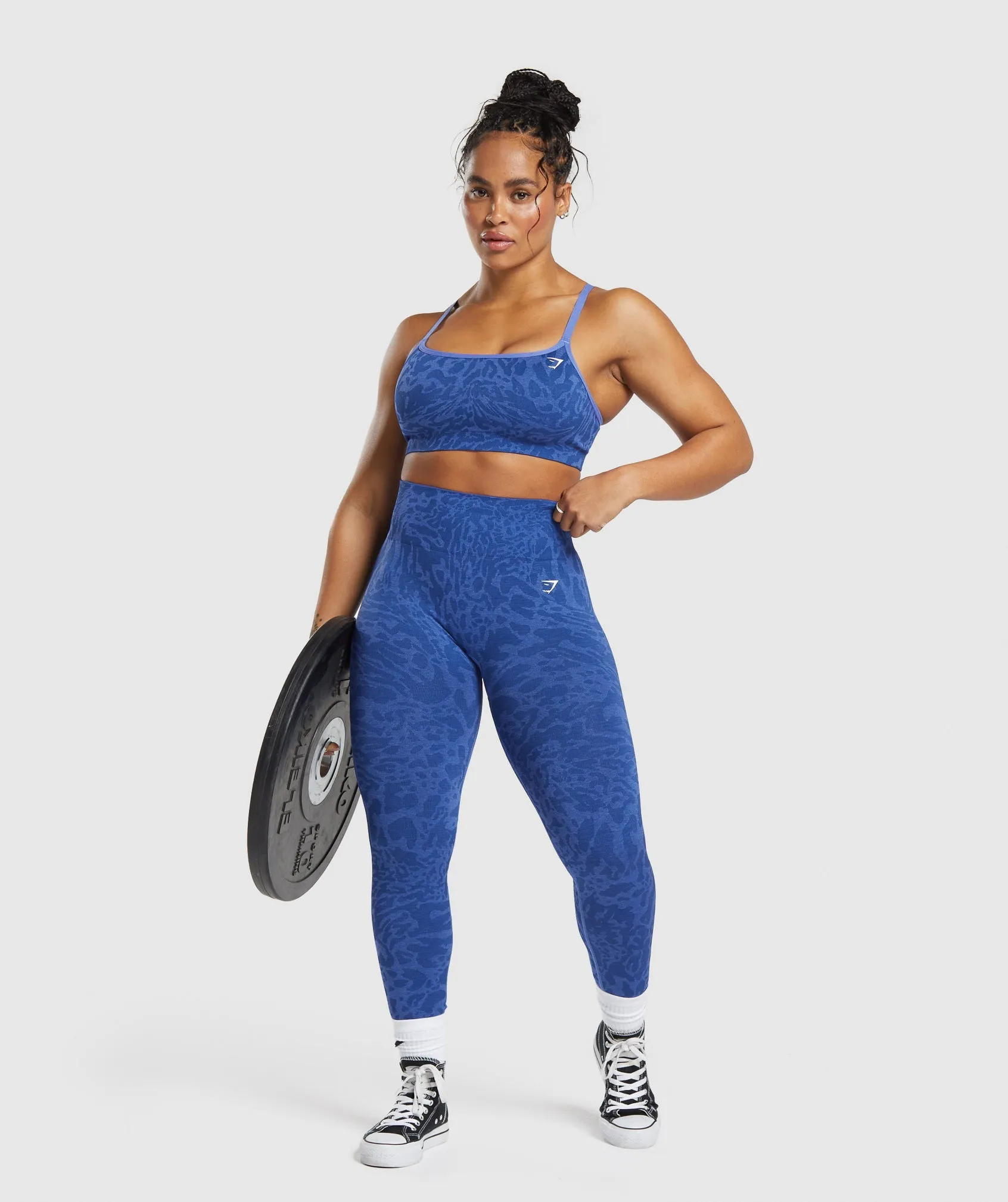 Gymshark Adapt Safari Seamless Leggings - Wave Blue/Iris Blue sold by Gymshark product image thumbnail 4
