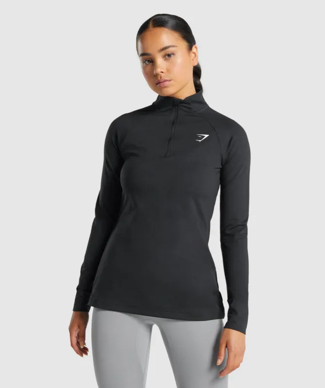 Gymshark Training 1/4 Zip - Black sold by Gymshark