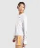 Gymshark Sport Loose Long Sleeve T-Shirt - White sold by Gymshark