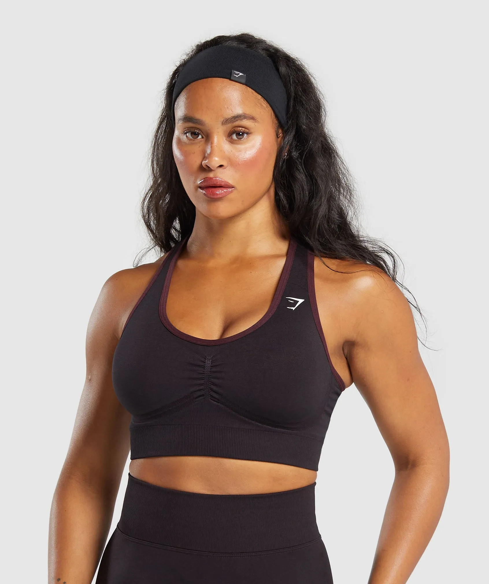 Gymshark Lift Contour Seamless Sports Bra - Purple sold by Gymshark