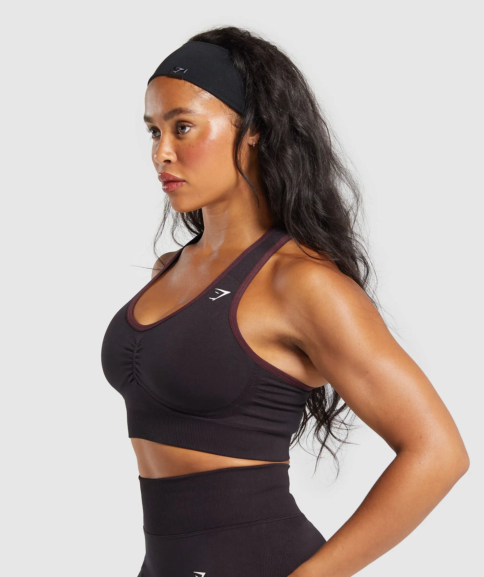 Gymshark Lift Contour Seamless Sports Bra - Purple sold by Gymshark product image thumbnail 3
