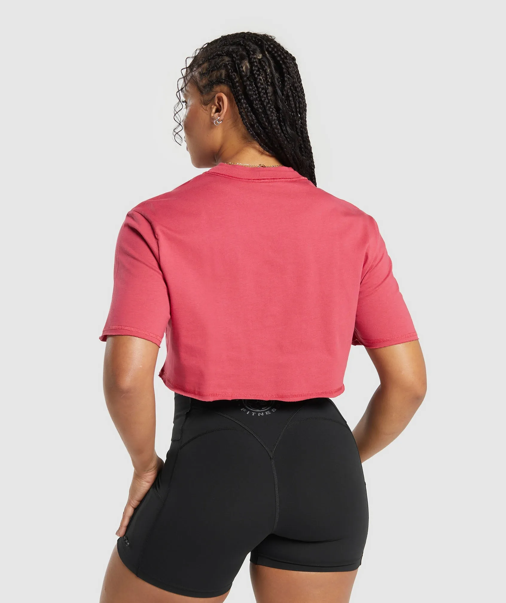Gymshark Legacy Graphic Crop Top - Vintage Pink sold by Gymshark product image thumbnail 2