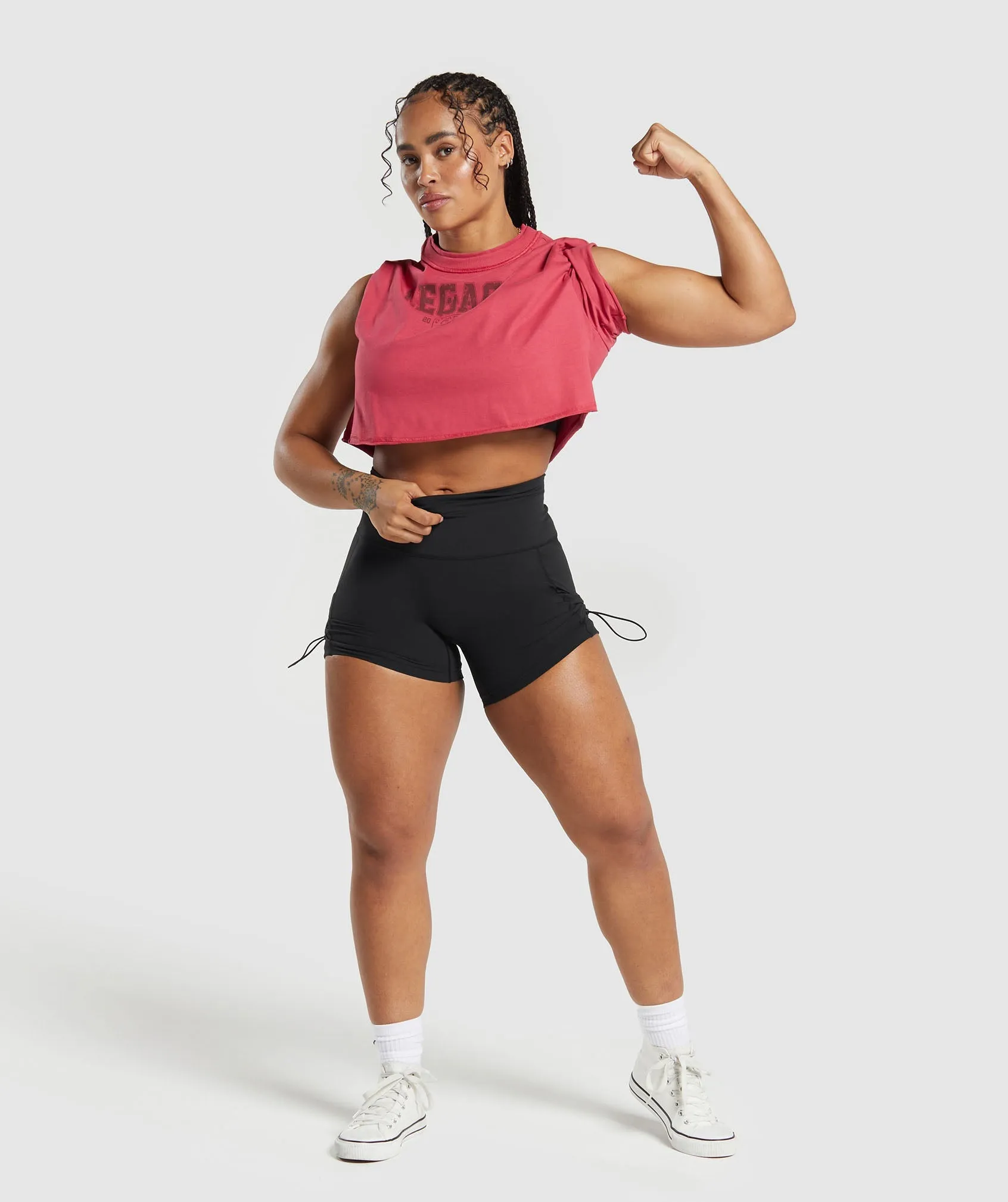 Gymshark Legacy Graphic Crop Top - Vintage Pink sold by Gymshark product image thumbnail 4