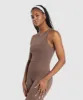 Gymshark Ribbed Cotton Seamless Body Fit Tank - Soft Brown sold by Gymshark