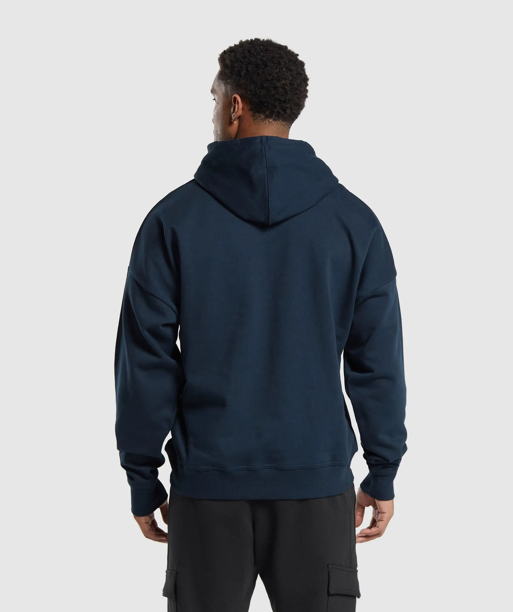 Gymshark Crest Oversized Hoodie - Navy sold by Gymshark product image thumbnail 2