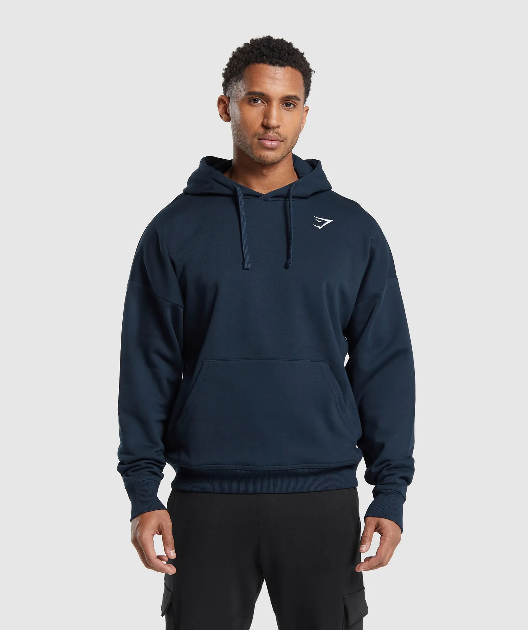Gymshark Crest Oversized Hoodie - Navy sold by Gymshark