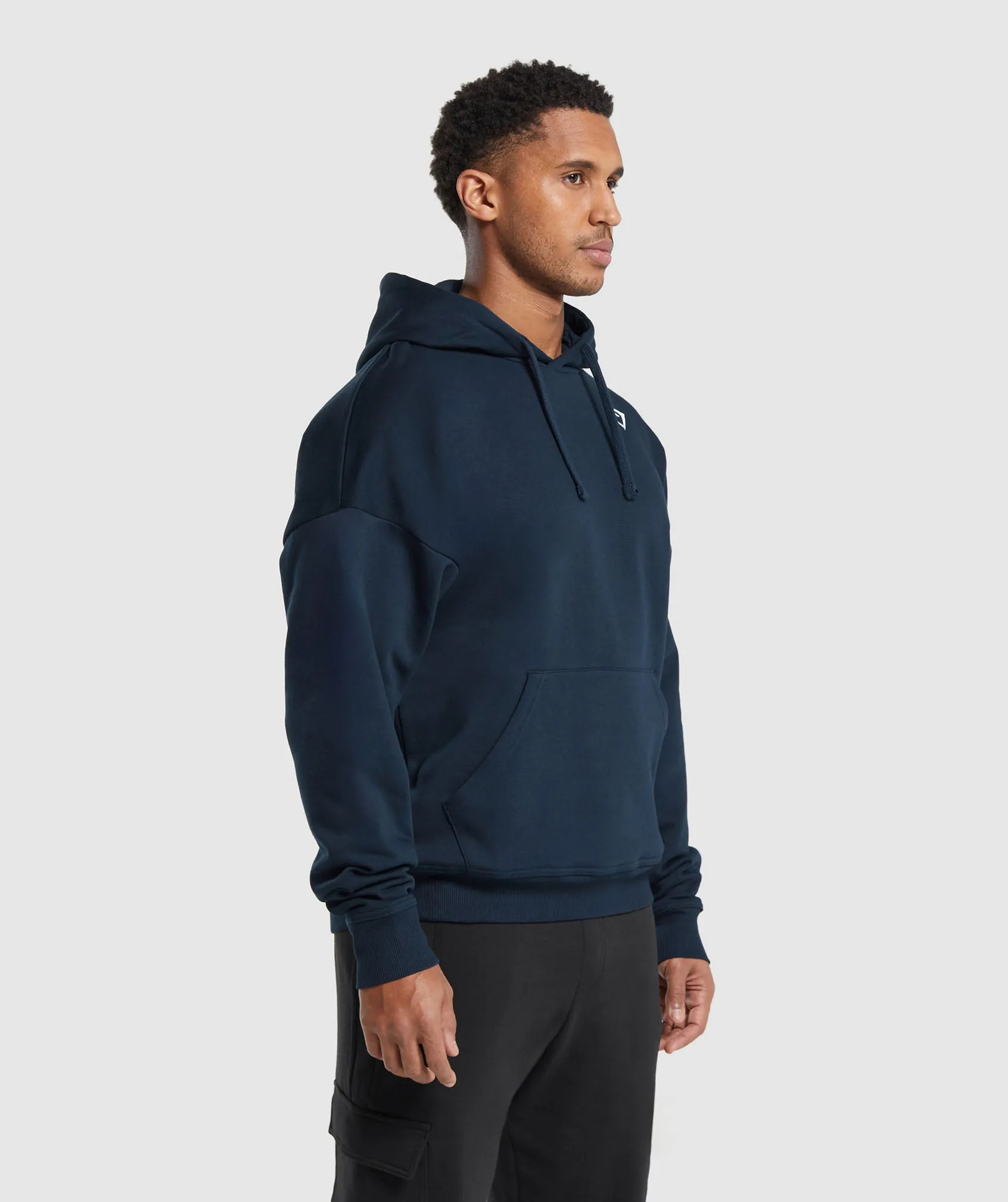 Gymshark Crest Oversized Hoodie - Navy sold by Gymshark product image thumbnail 3