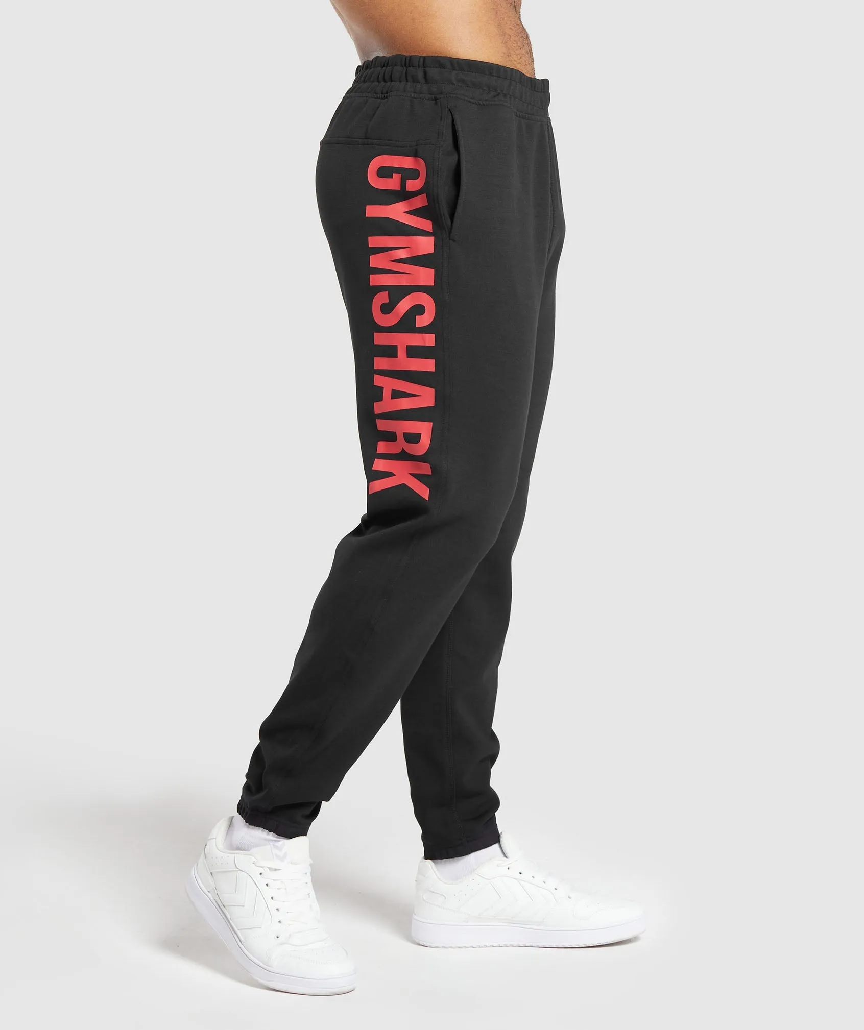 Gymshark Impact Joggers - Black/Vivid Red sold by Gymshark