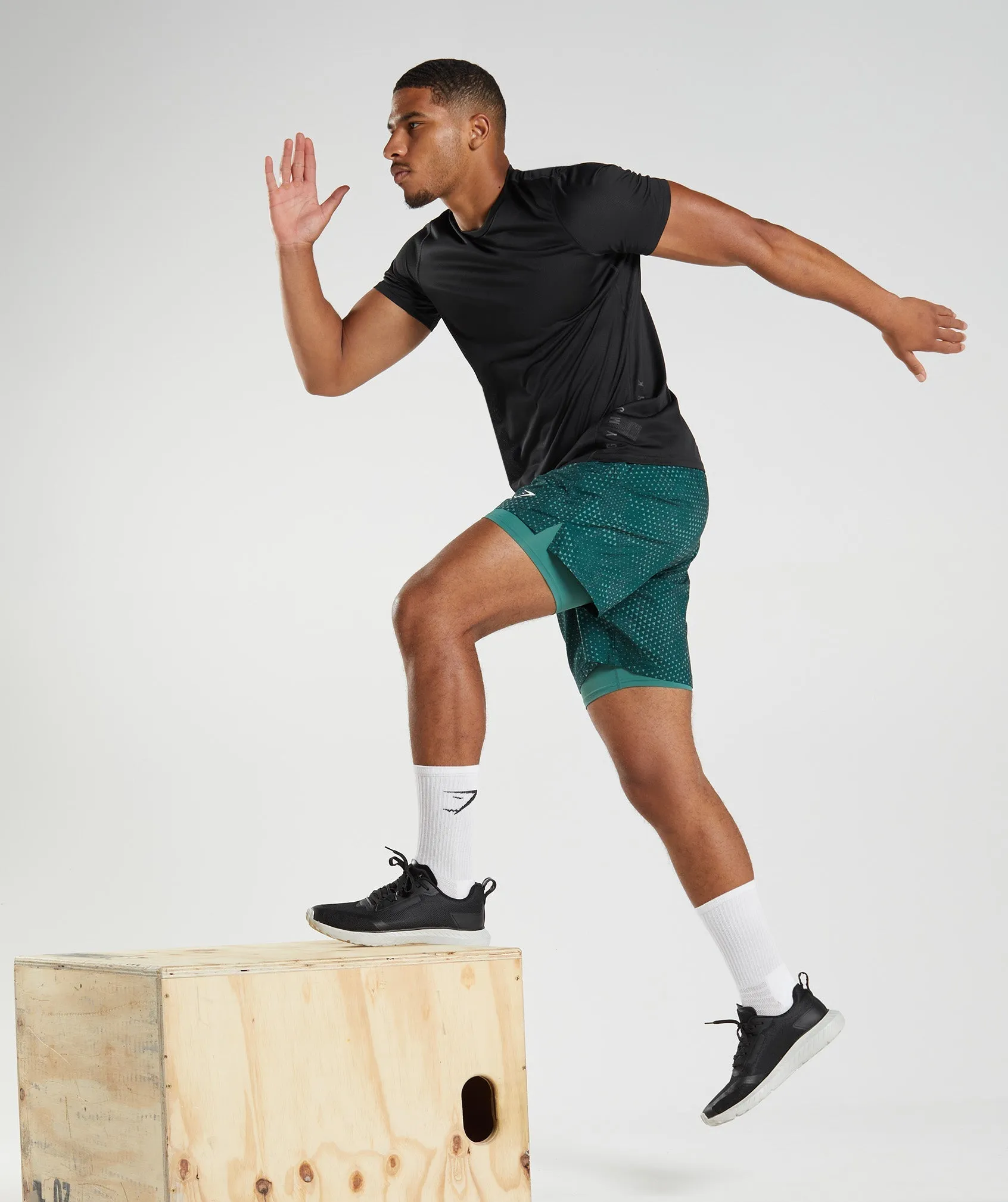 Gymshark Sport T-Shirt - Black/Black Marl sold by Gymshark product image thumbnail 4