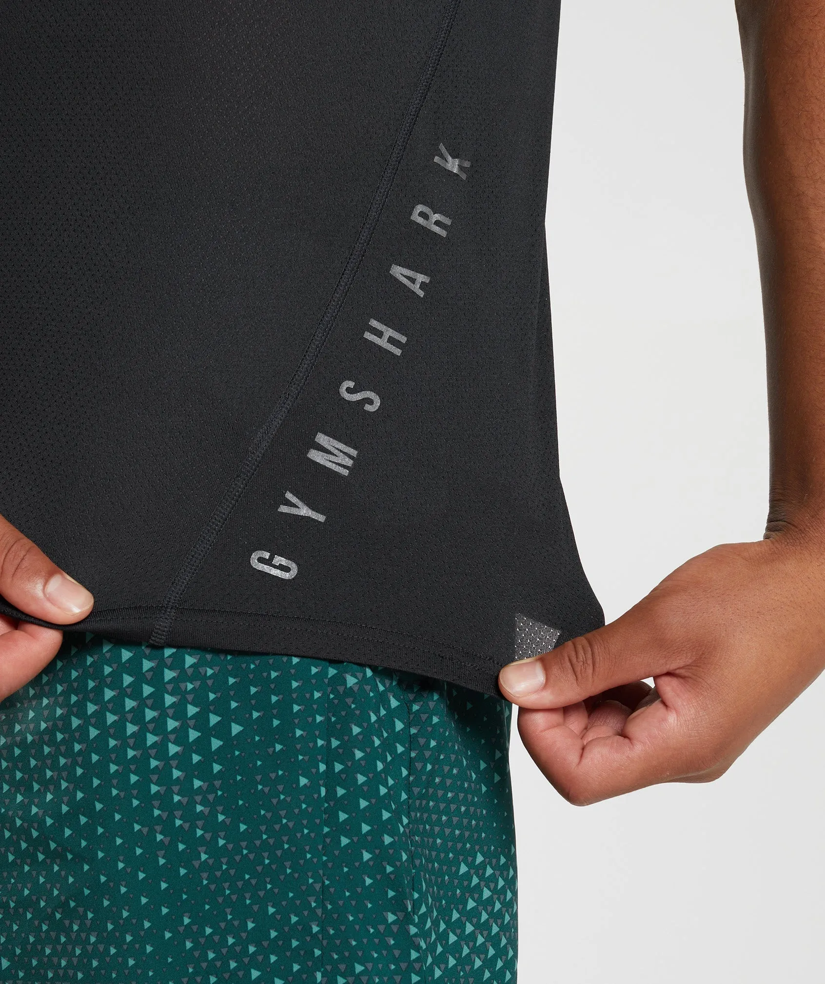 Gymshark Sport T-Shirt - Black/Black Marl sold by Gymshark product image thumbnail 5