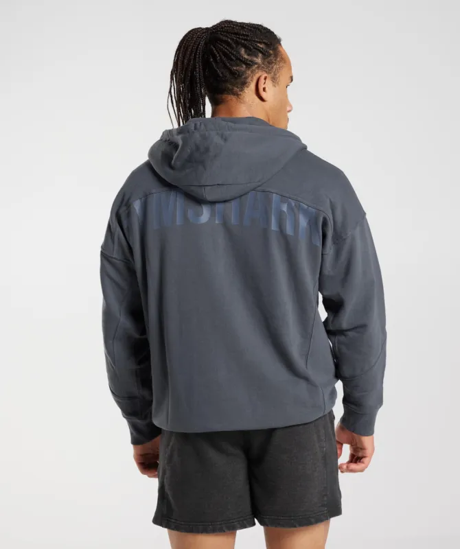 Gymshark Power Zip Hoodie - Cosmic Grey sold by Gymshark