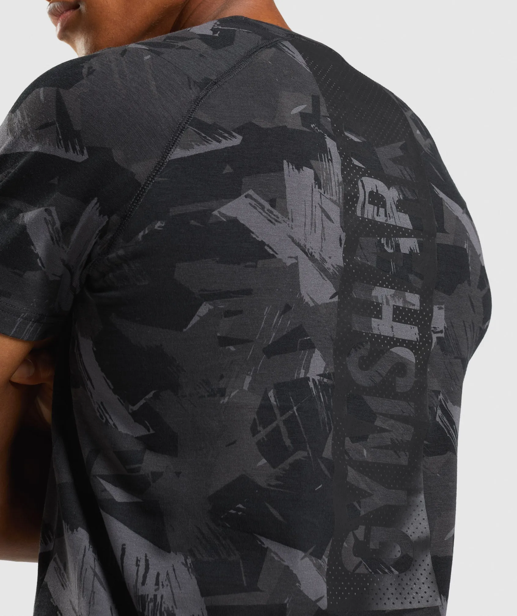 Gymshark Bold T-Shirt - Grey Print sold by Gymshark product image thumbnail 4