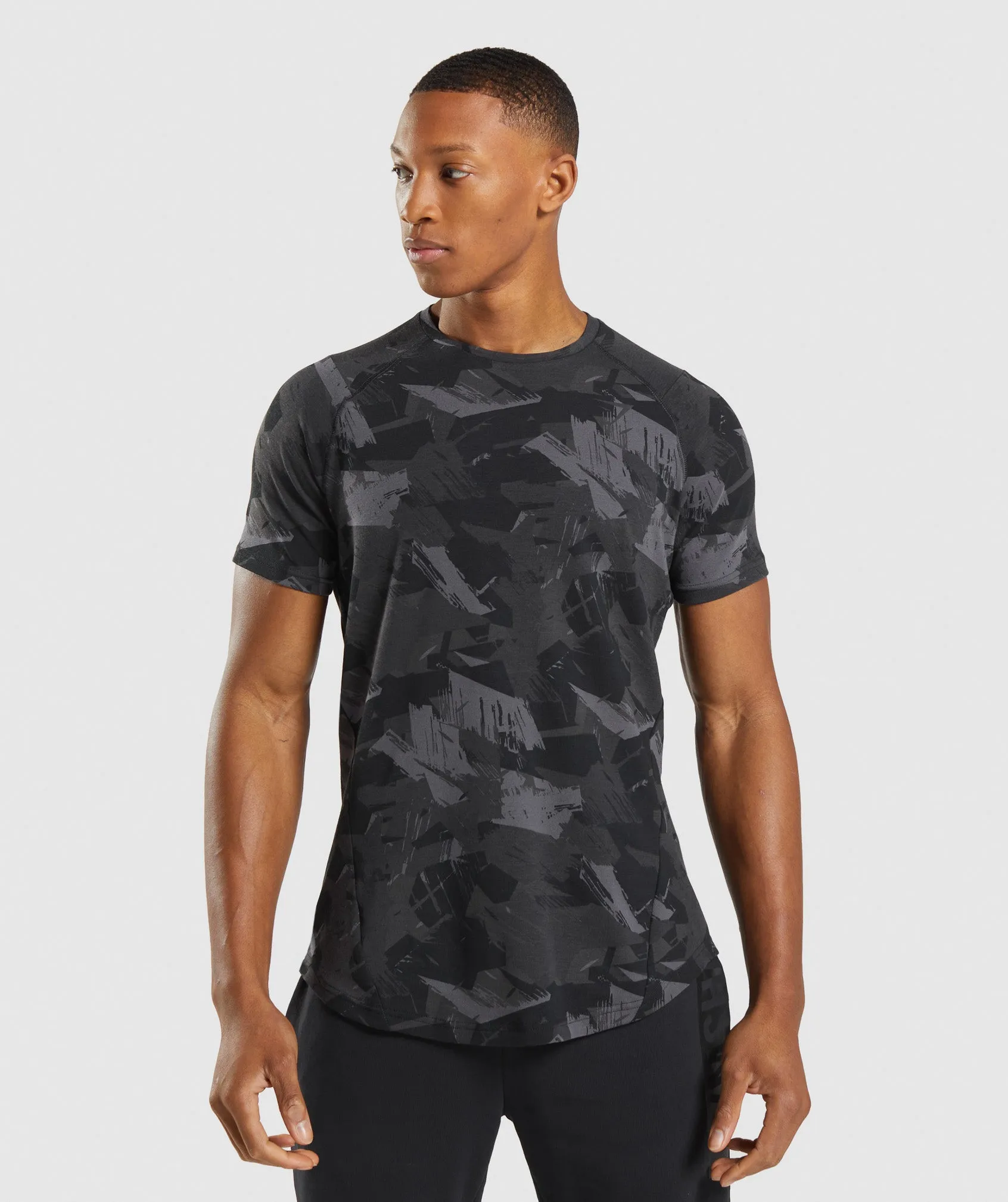 Gymshark Bold T-Shirt - Grey Print sold by Gymshark