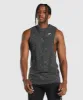 Gymshark Critical 2.0 Drop Arm Tank - Charcoal Print sold by Gymshark