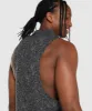 Gymshark Critical 2.0 Drop Arm Tank - Charcoal Print sold by Gymshark