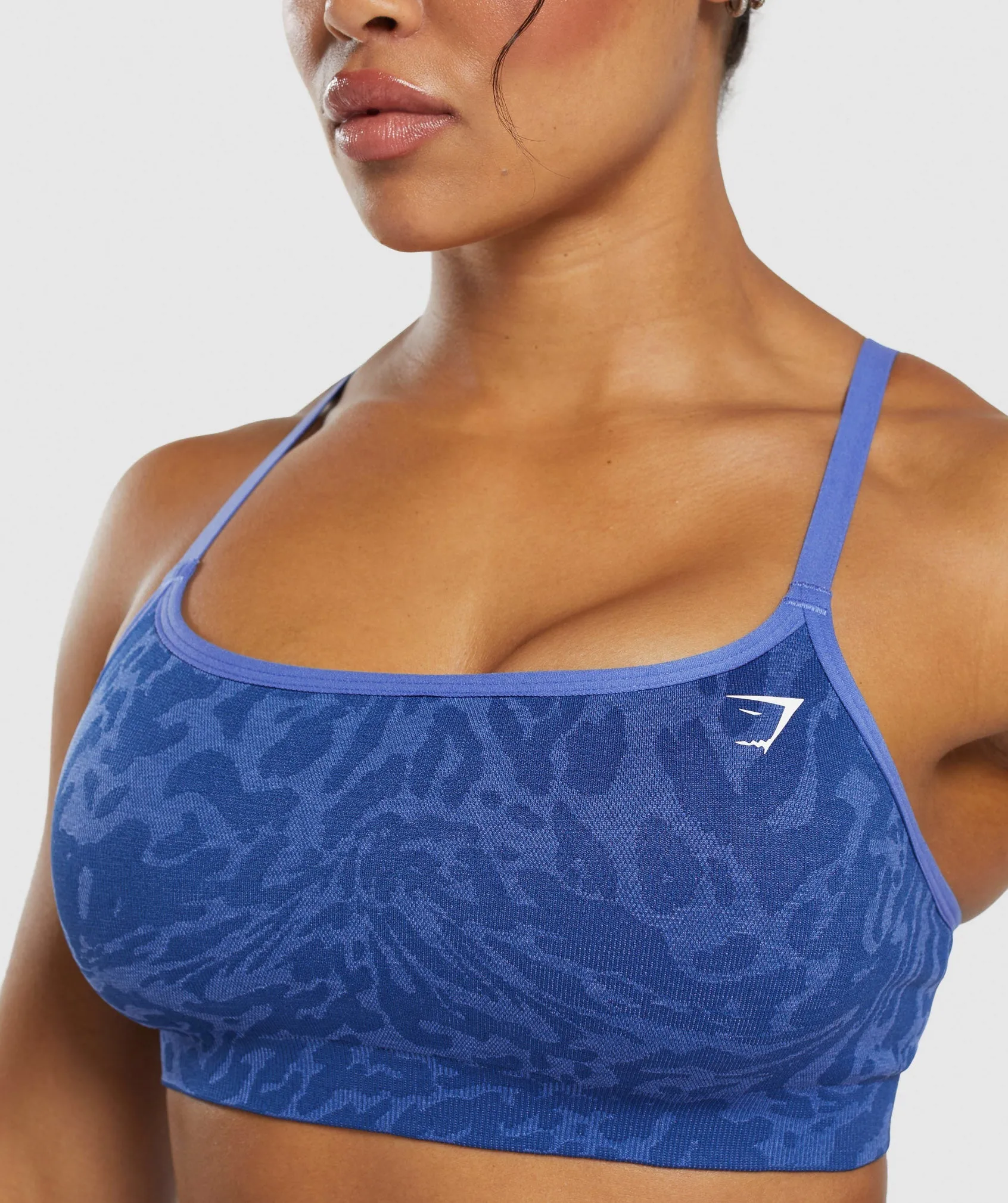 Gymshark Adapt Safari Seamless Sports Bra - Wave Blue/Iris Blue sold by Gymshark product image thumbnail 5