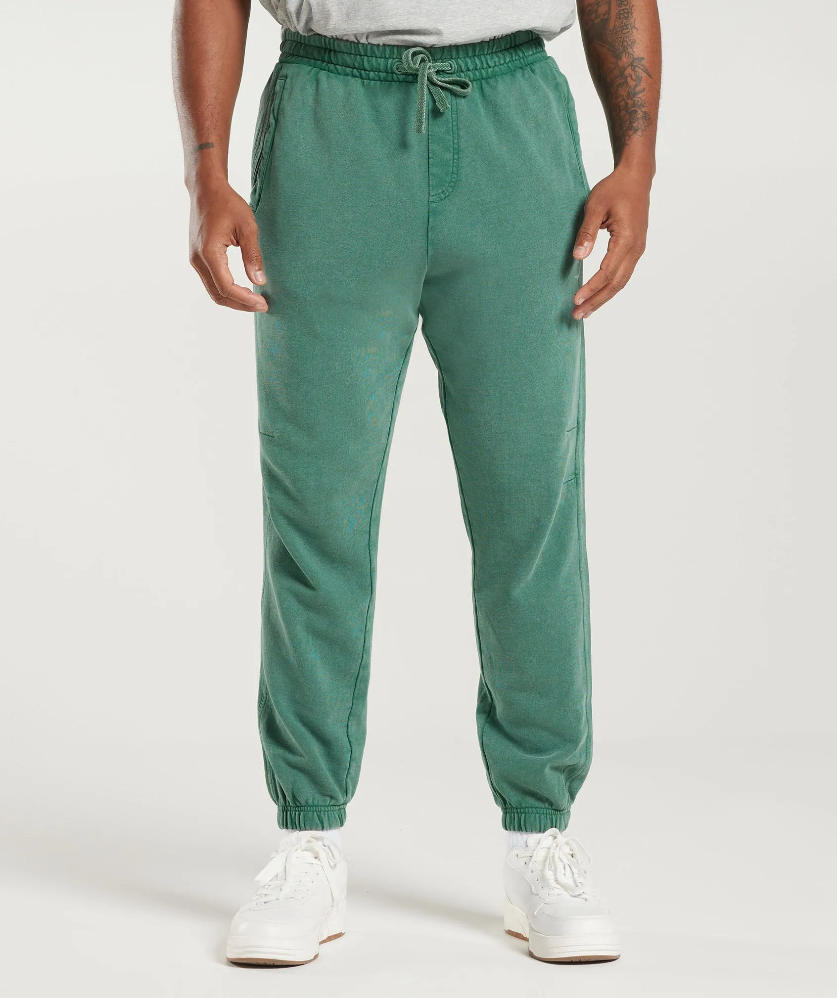 Gymshark Collegiate Joggers - Ink Teal/Acid Wash sold by Gymshark product image thumbnail 2