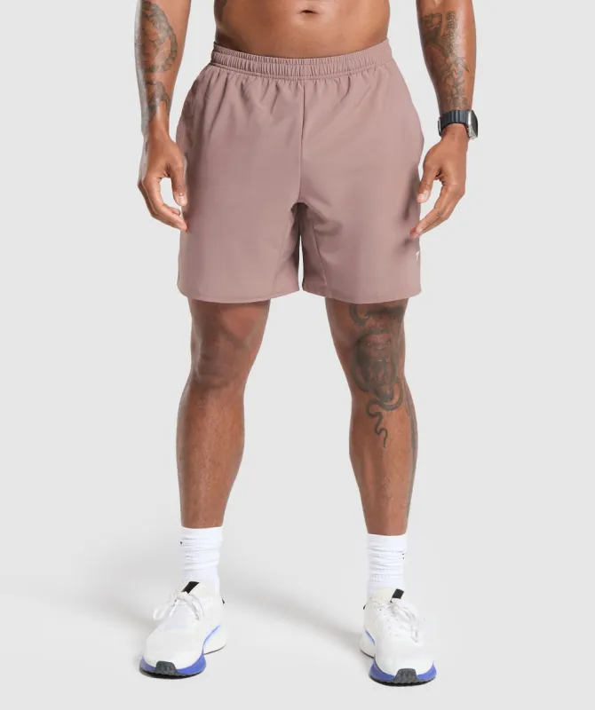 Gymshark Arrival 7" Shorts - Powder Mauve sold by Gymshark