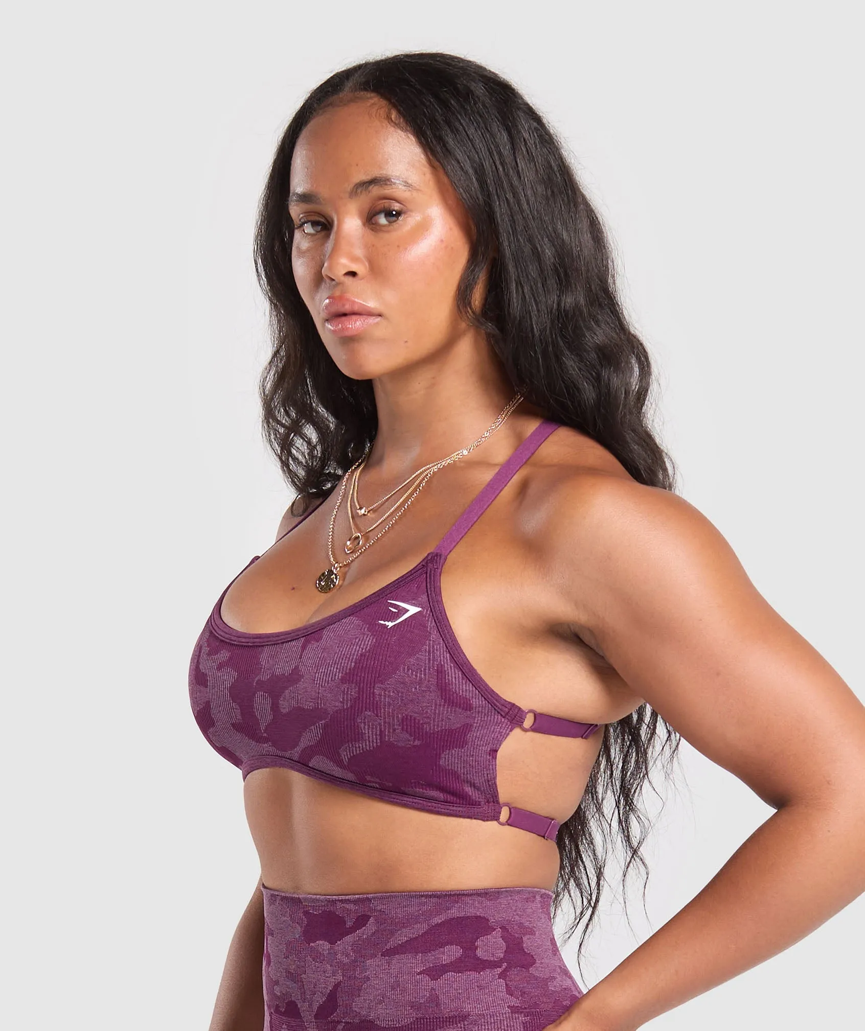 Gymshark Adapt Camo Minimal Bra - Magenta Purple/ Soft Purple sold by Gymshark product image thumbnail 3