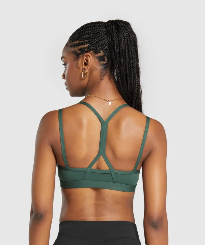 Gymshark Strap Feature Sports Bra - Slate Teal sold by Gymshark