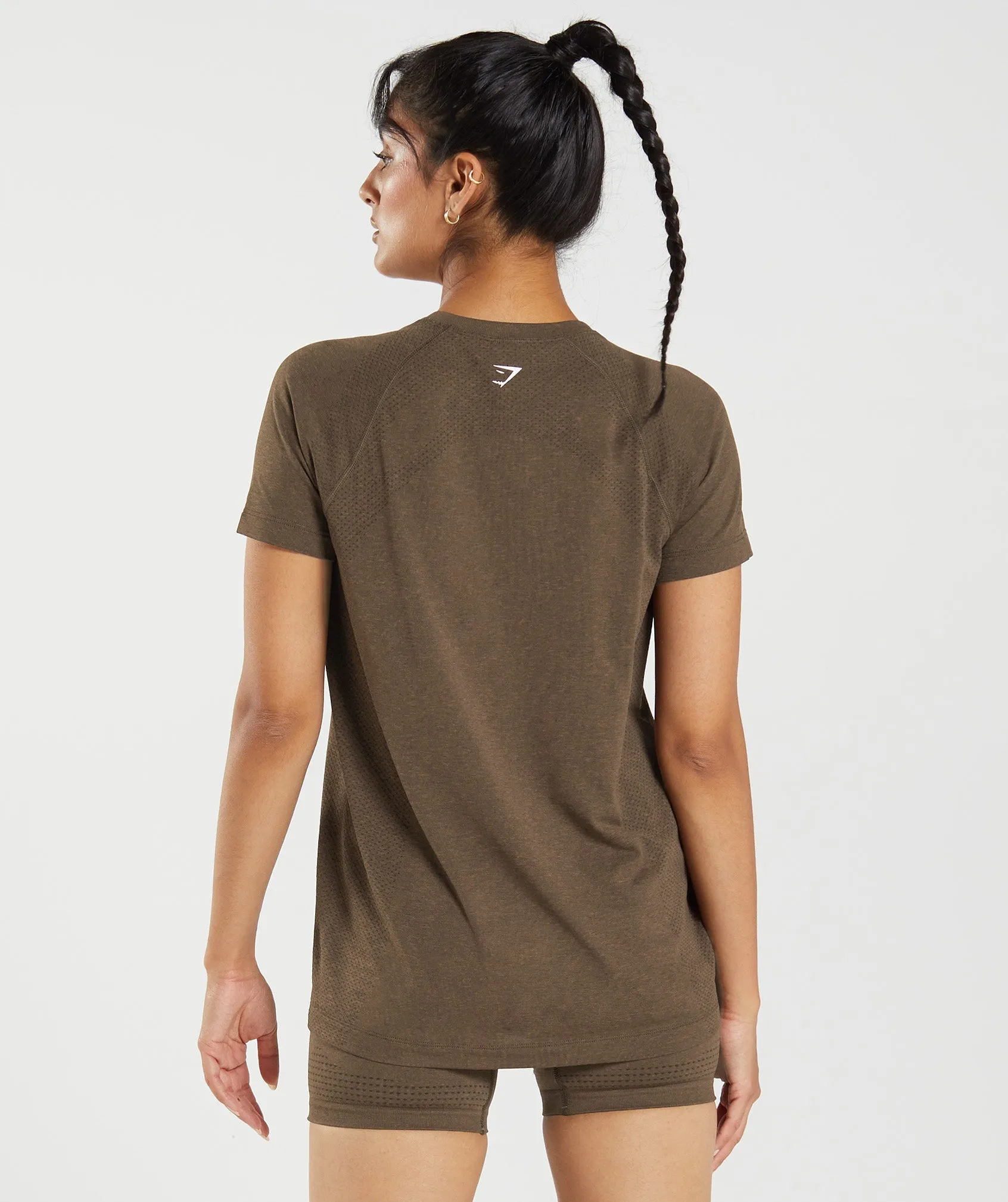 Gymshark Vital Light T-Shirt - Espresso Marl sold by Gymshark product image thumbnail 3