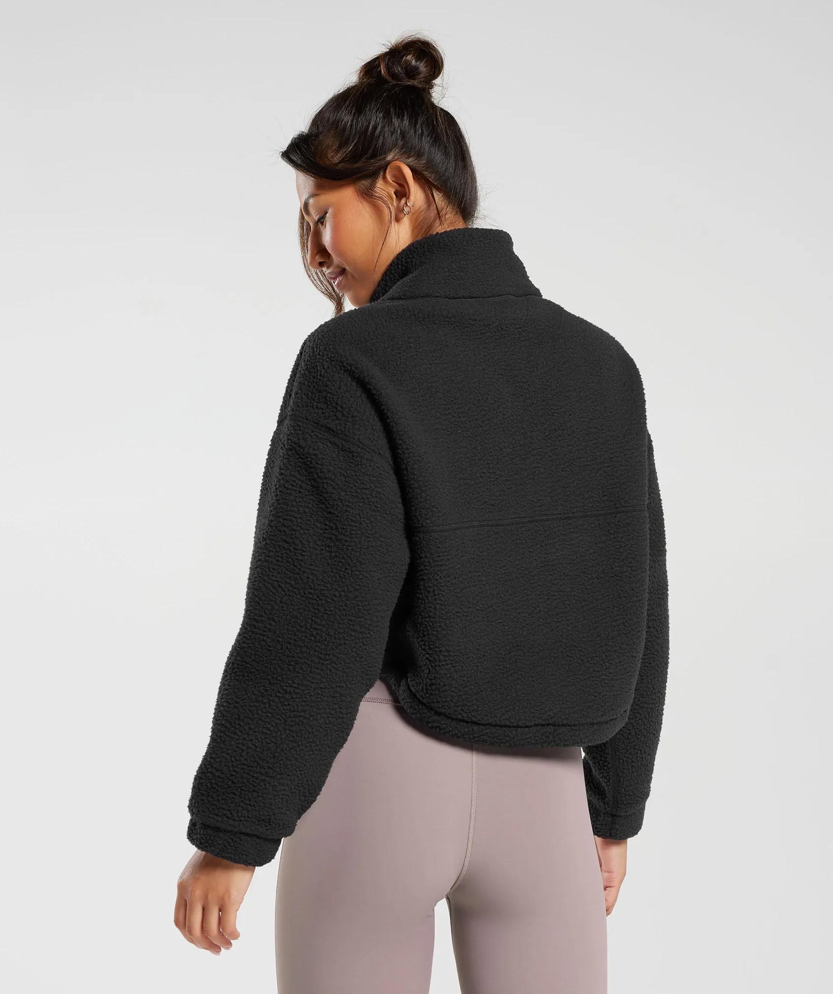 Gymshark Elevate Fleece Midi Jacket - Black sold by Gymshark product image thumbnail 2