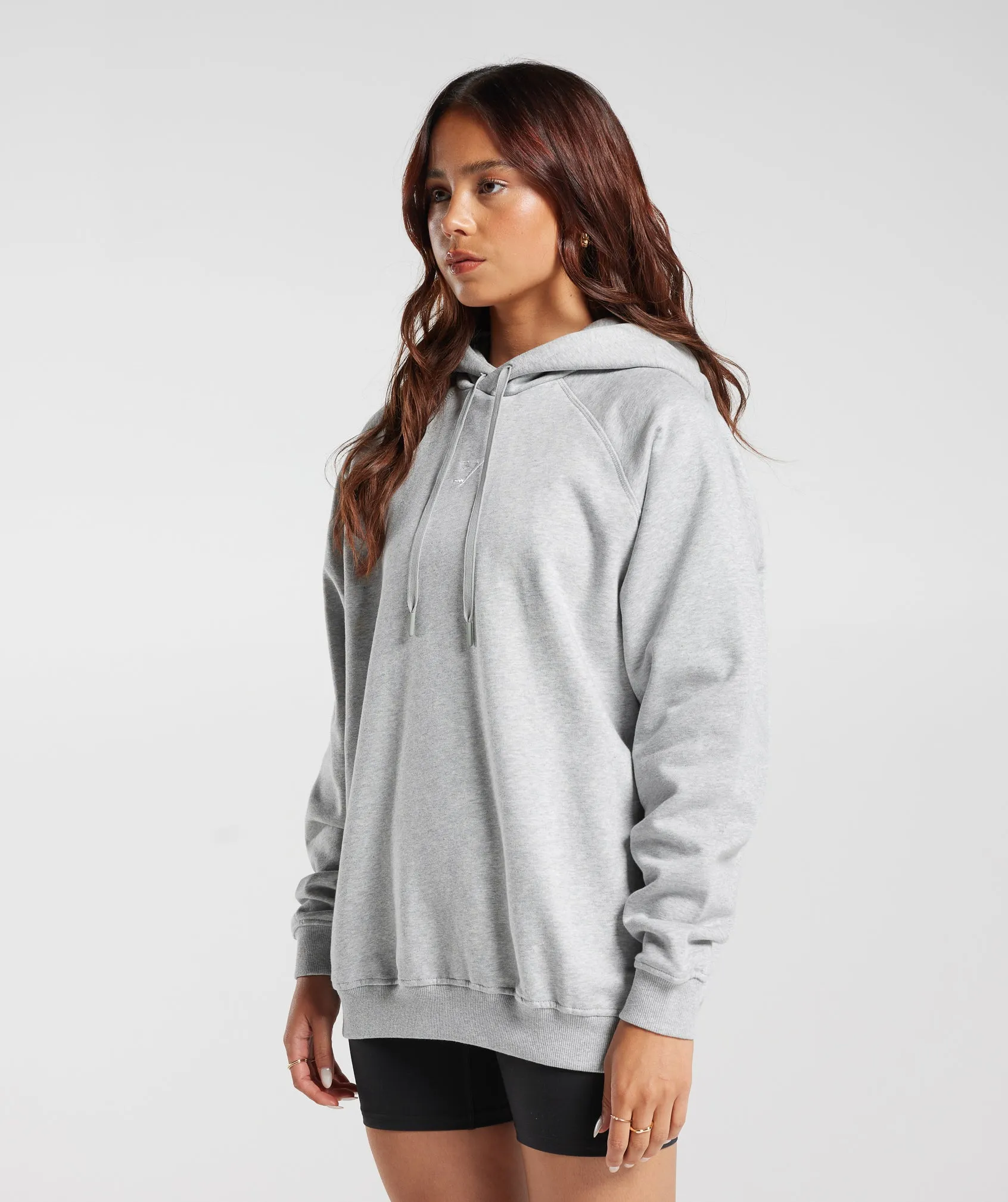 Gymshark Training Oversized Fleece Hoodie - Light Grey Core Marl sold by Gymshark product image thumbnail 3