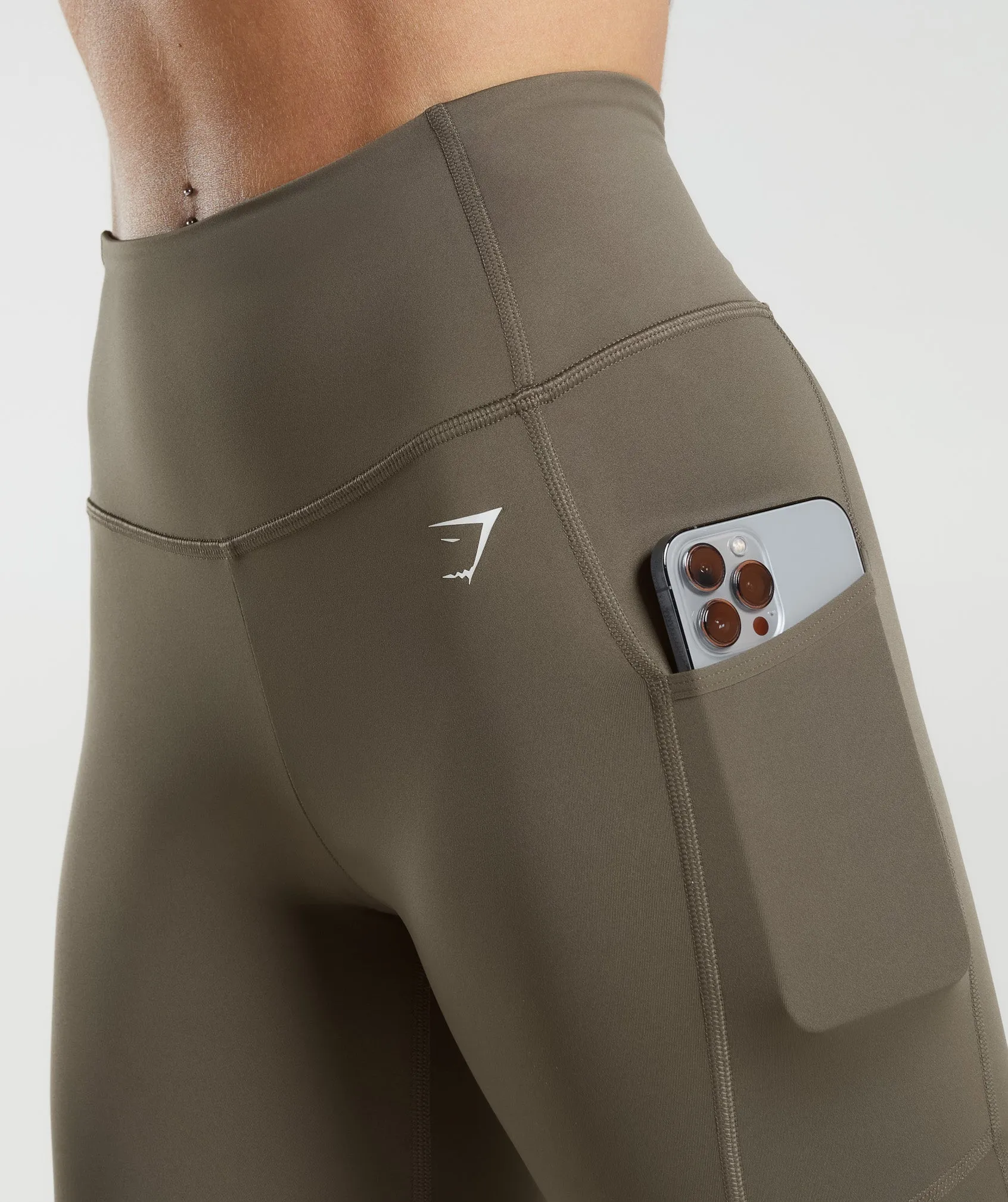 Gymshark Pocket Leggings - Camo Brown sold by Gymshark product image thumbnail 5