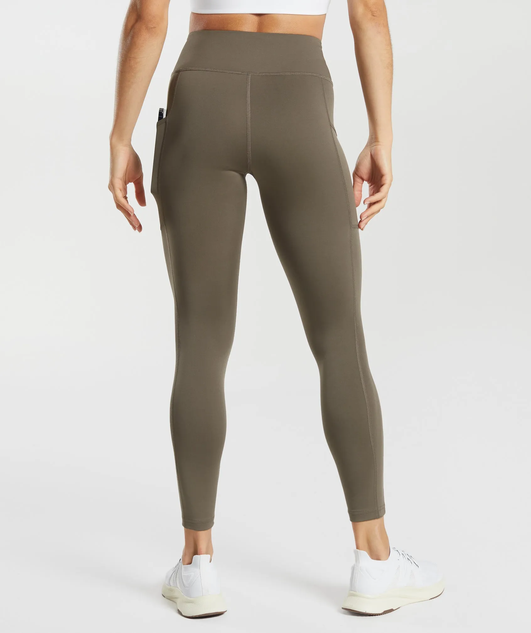 Gymshark Pocket Leggings - Camo Brown sold by Gymshark product image thumbnail 4