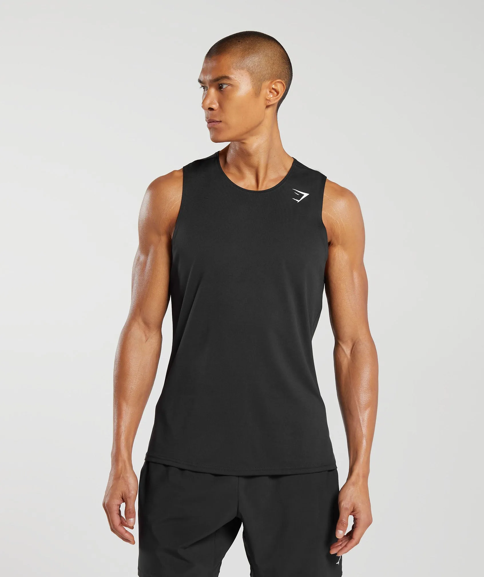 Gymshark Arrival Tank - Black sold by Gymshark