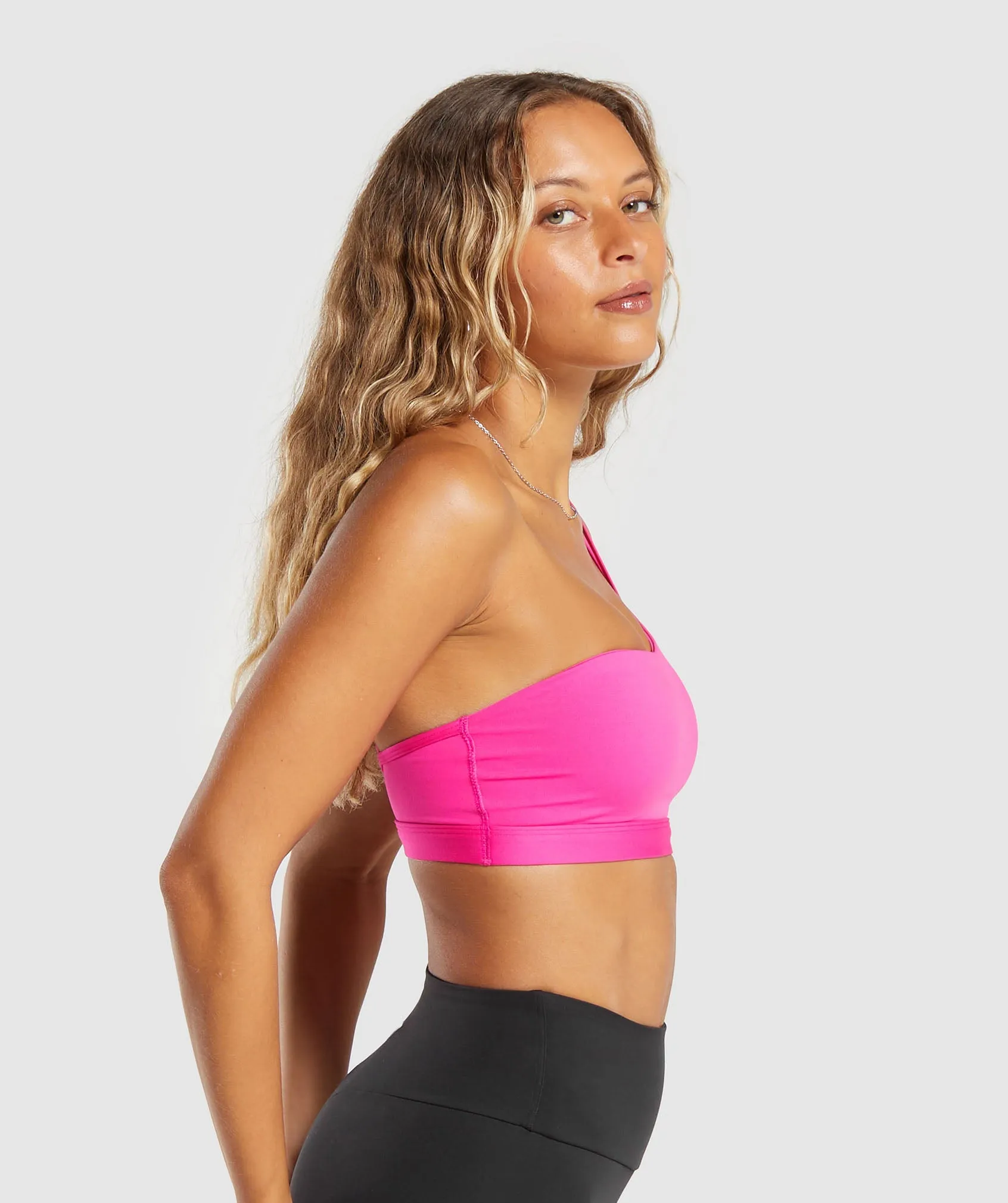 Gymshark One Shoulder Sports Bra - Valley Pink sold by Gymshark product image thumbnail 3