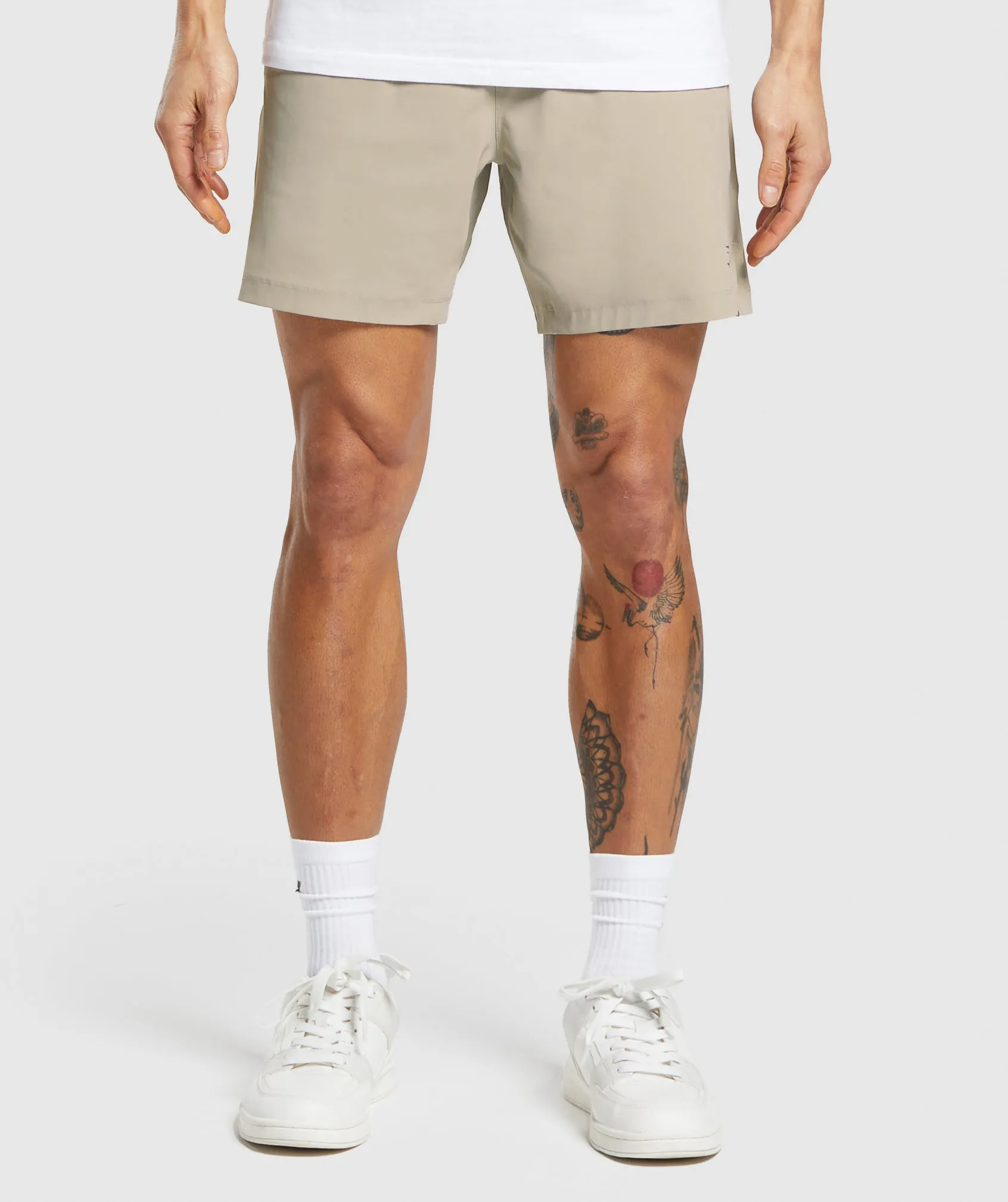 Gymshark Hybrid 6" Shorts - Sand Brown sold by Gymshark