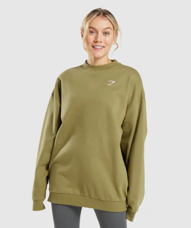Gymshark Training Oversized Sweatshirt - Griffin Green sold by Gymshark
