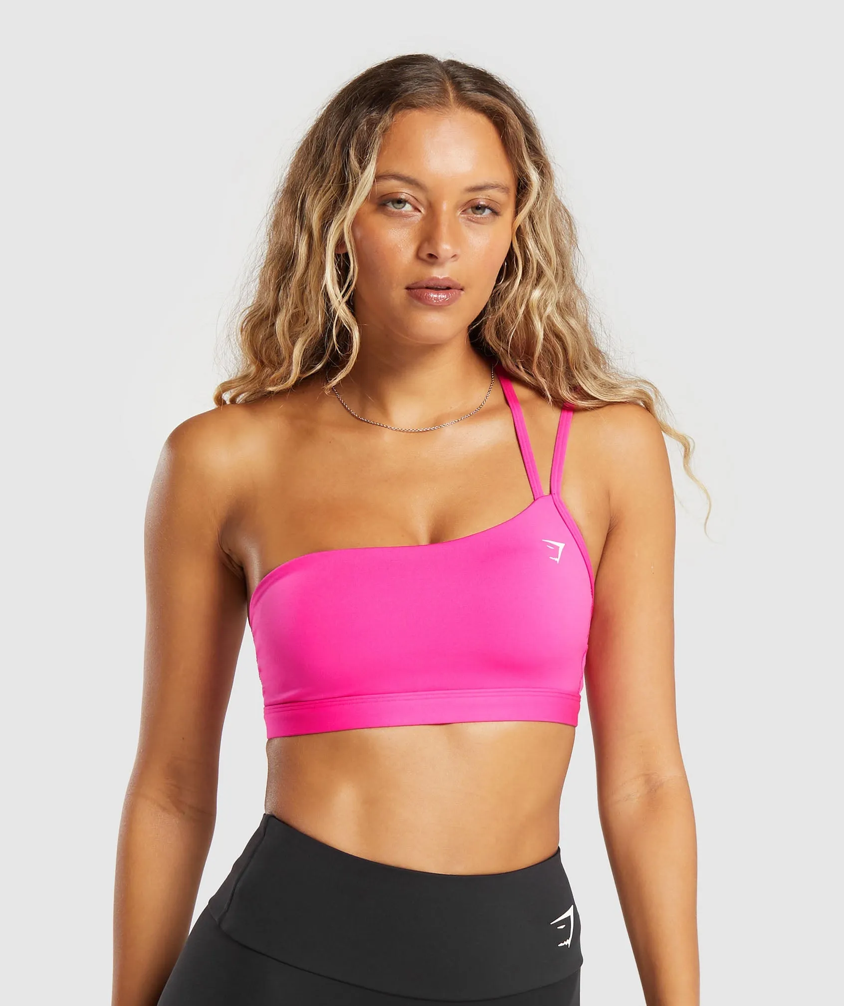 Gymshark One Shoulder Sports Bra - Valley Pink sold by Gymshark