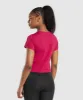 Gymshark Block Crop Top - Build Pink sold by Gymshark