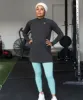 Gymshark Vital Long Line Top - Black Marl sold by Gymshark