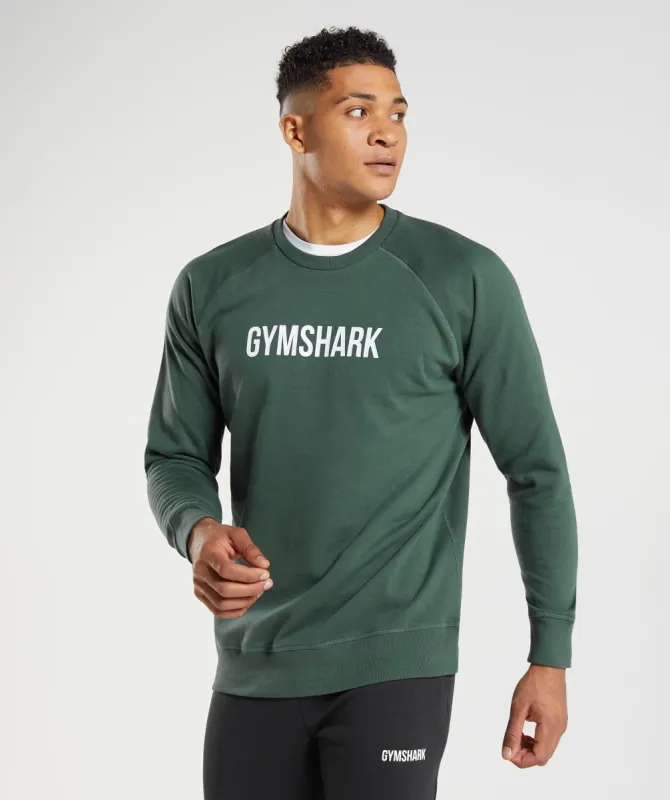 Gymshark Apollo Crew - Obsidian Green sold by Gymshark