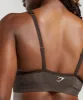 Gymshark Vital V Neck Sports Bra - Brown Marl sold by Gymshark