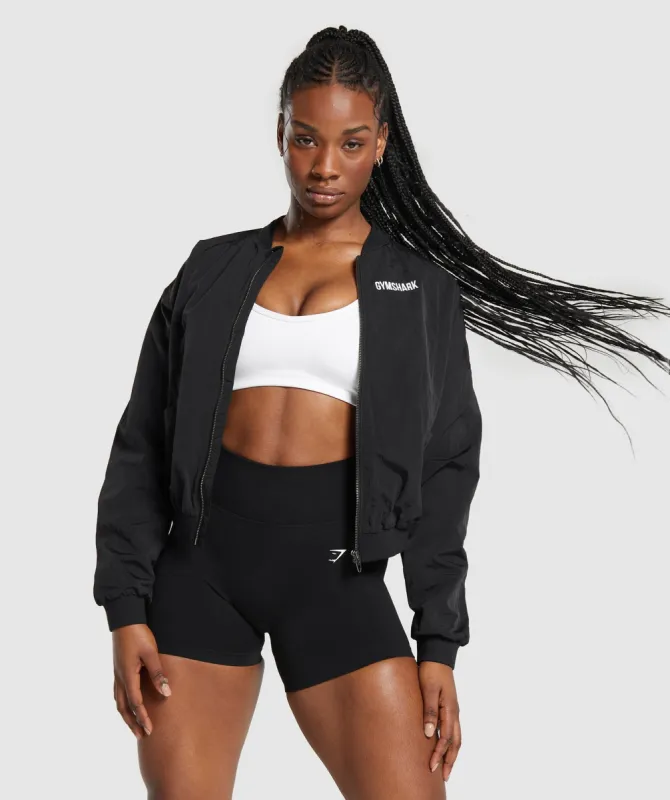 Gymshark Midi Track Jacket - Black sold by Gymshark