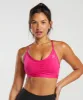 Gymshark Ruched Sports Bra - Bold Magenta sold by Gymshark