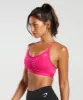Gymshark Ruched Sports Bra - Bold Magenta sold by Gymshark