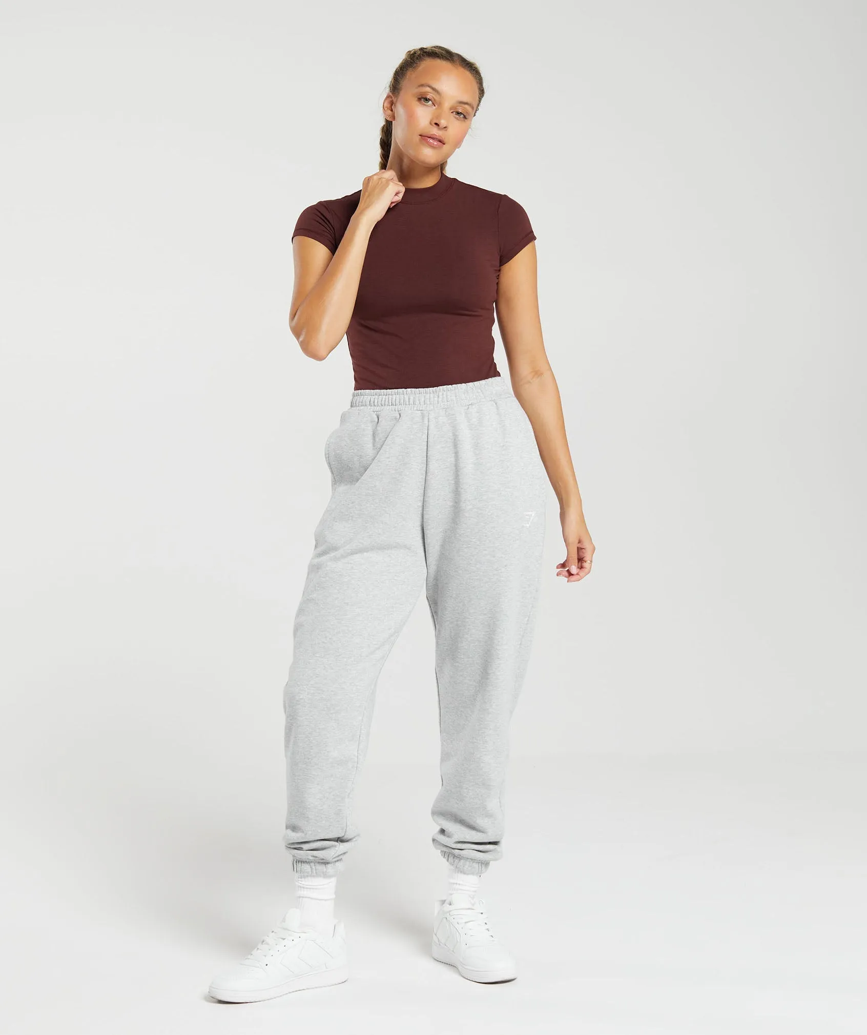 Gymshark Jersey Body Fit T-Shirt - Rich Maroon sold by Gymshark product image thumbnail 4