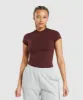 Gymshark Jersey Body Fit T-Shirt - Rich Maroon sold by Gymshark
